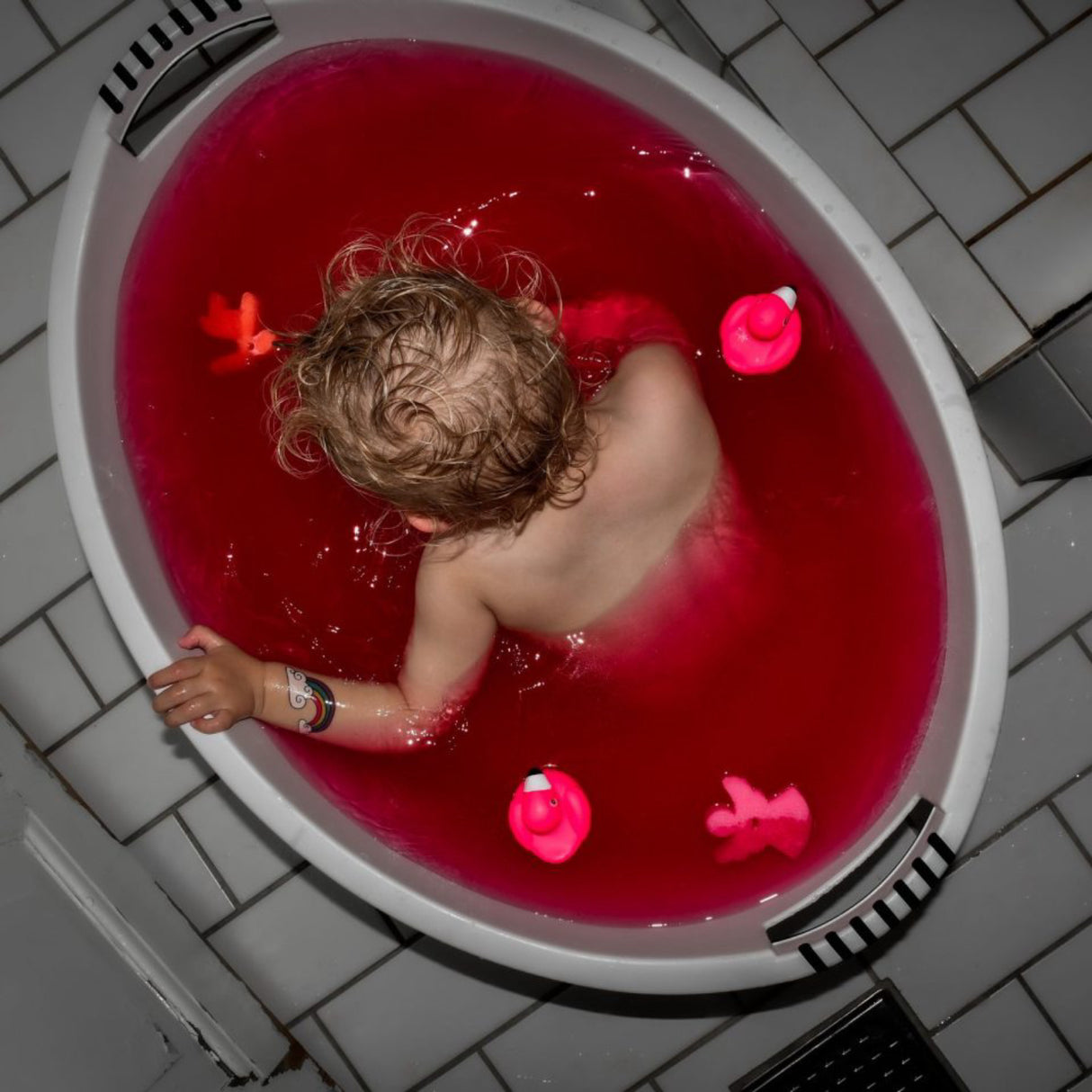 Tinti Badevandsfarver Rød, 10 Stk. Pakke