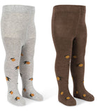 Konges Sløjd Lemon 2 Pakke Jaquard Strømpebukser Lemon