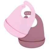 We Might Be Tiny Lyserød & Støvet Rosa 2-Pakning Hakesmekke