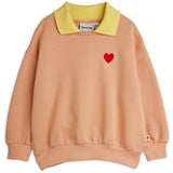 Mini Rodini Pink Heart Emb Halsbånd Collegegenser