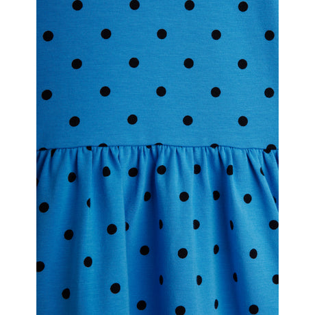 Mini Rodini Blue Polka Dots AOP Ls Kjole