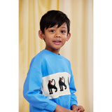 Mini Rodini Blue Panther Panel Collegegenser