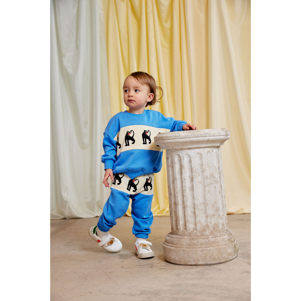 Mini Rodini Blue Panther Panel Collegegenser