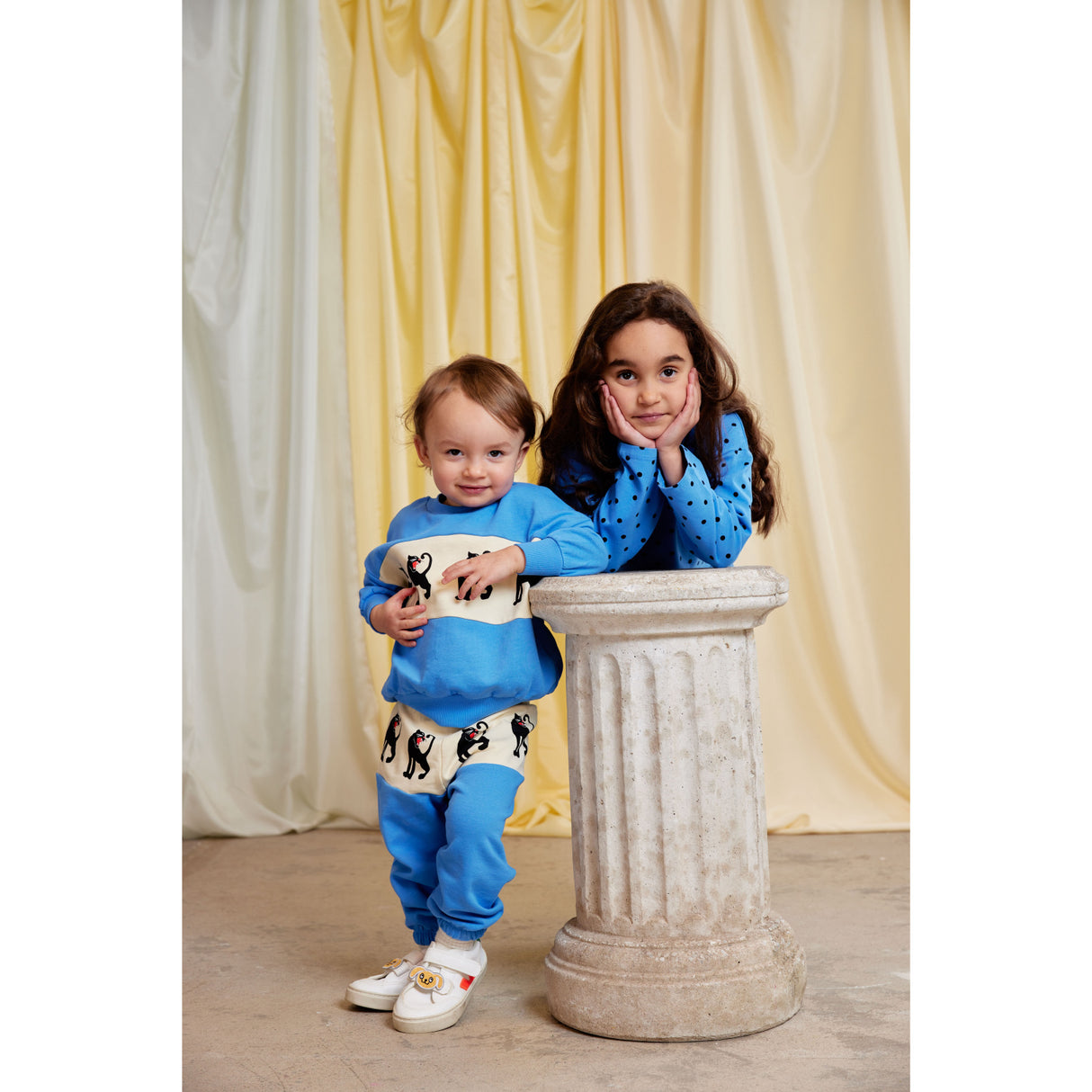 Mini Rodini Blue Panther Panel Collegegenser