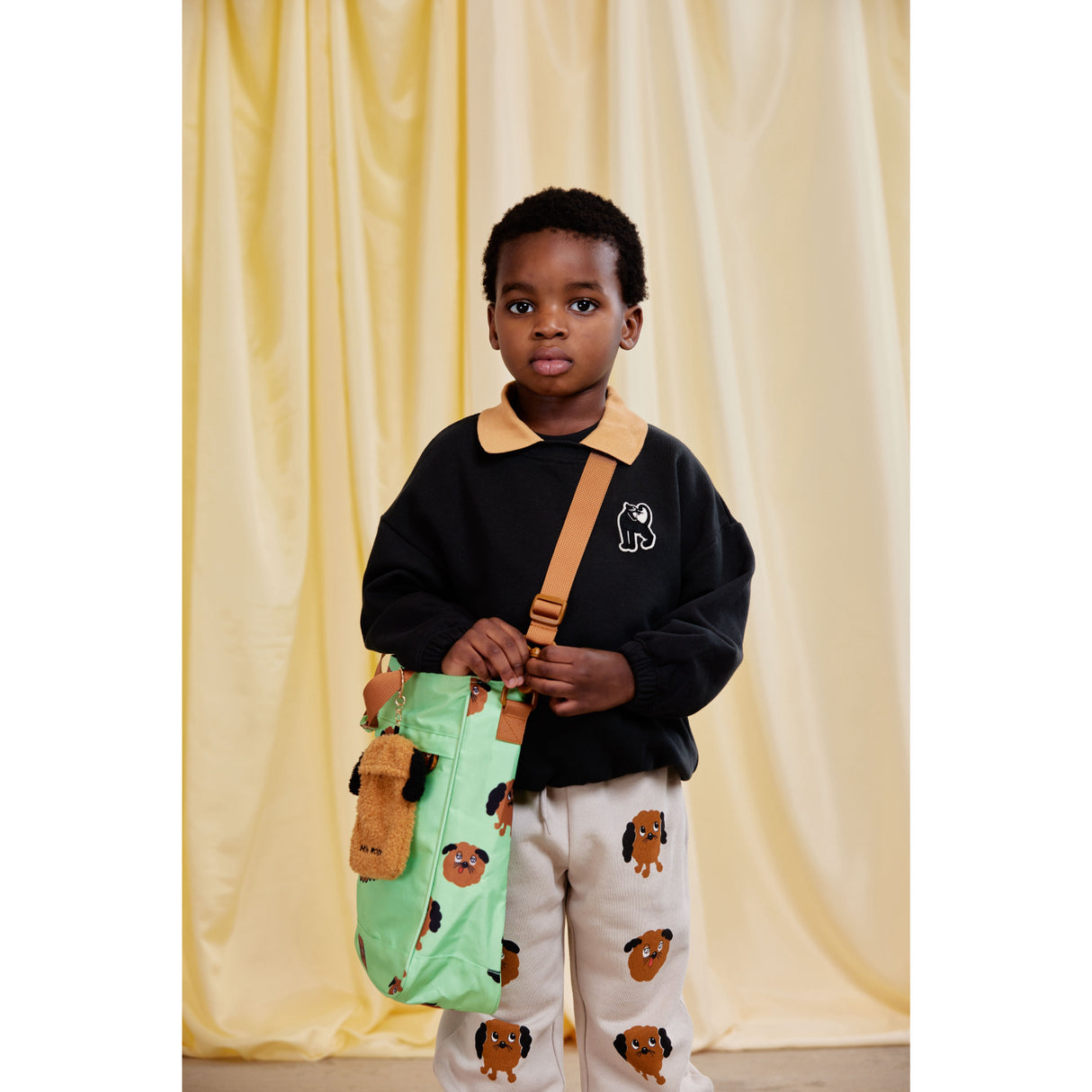 Mini Rodini Black Panther Patch Halsbånd Collegegenser