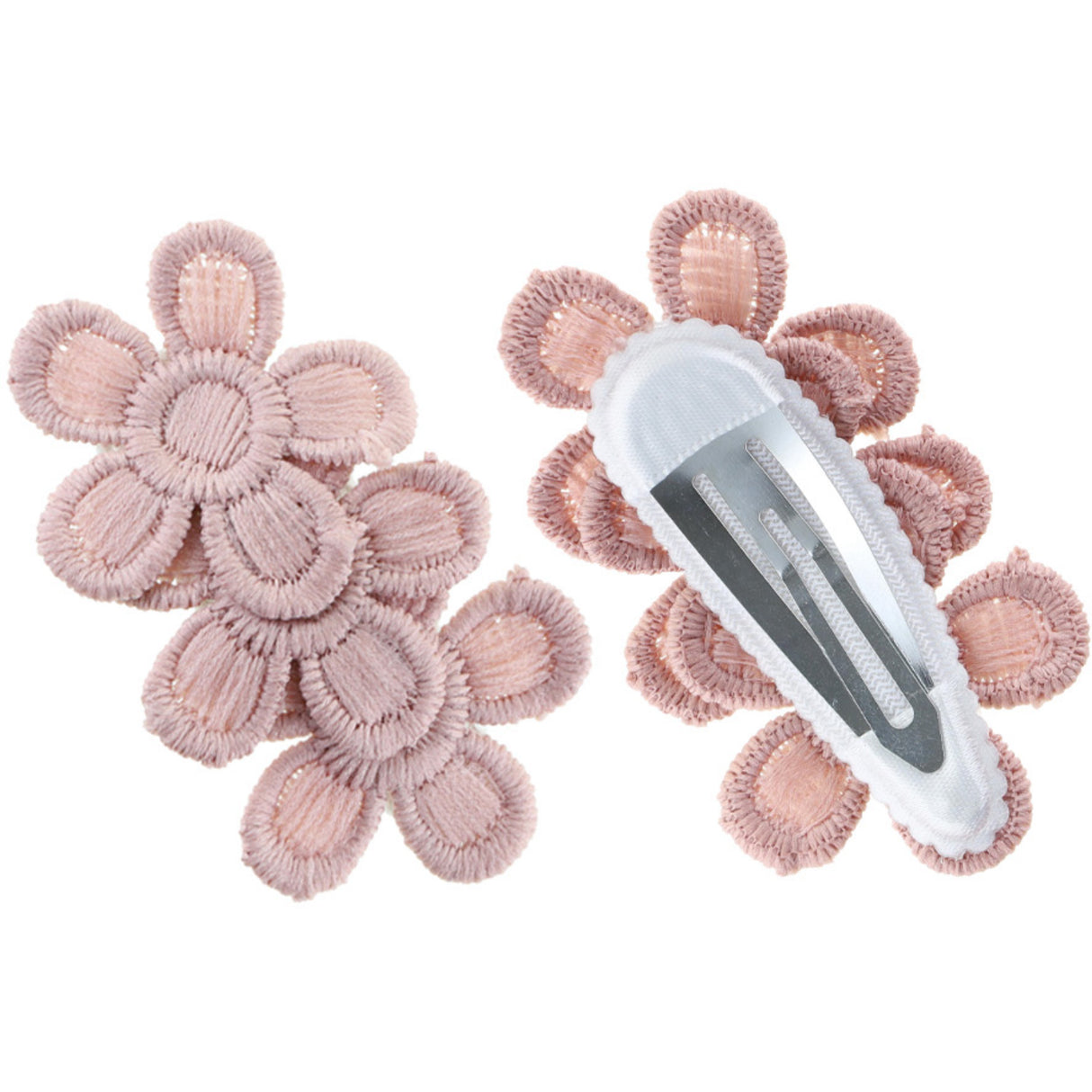 Bow's by Stær Rosa Dahlia hårspenne (2 pakke)