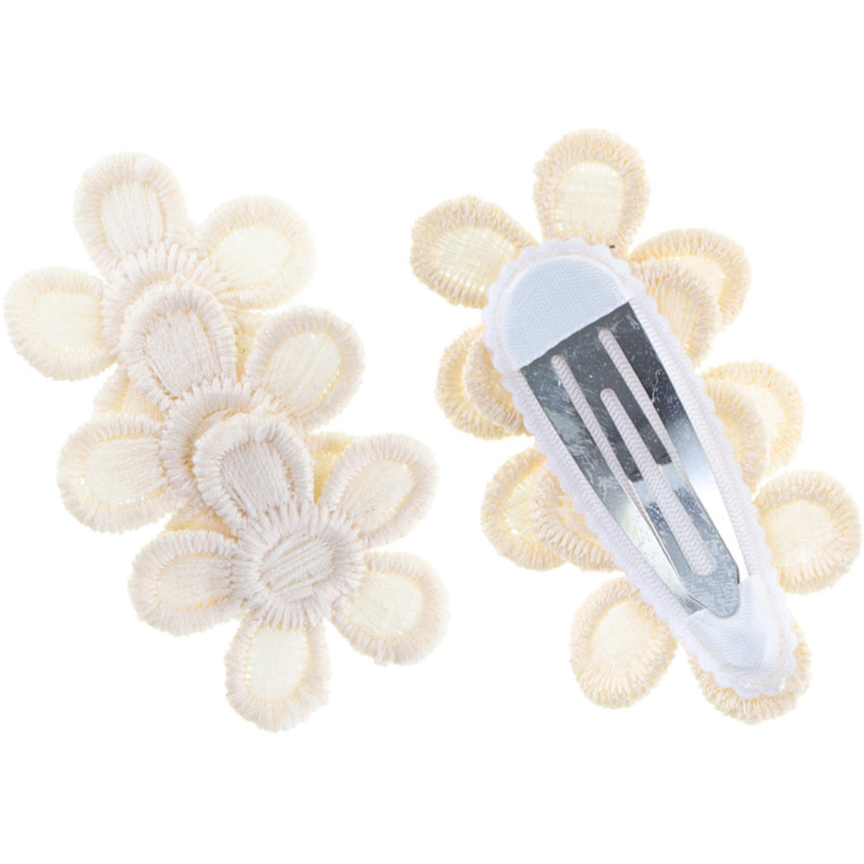 Bow's by Stær Off-White Dahlia hårspenne (2 Pack)