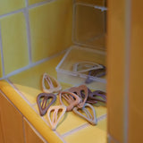 Bow's by Stær Brown Snap Hårspenne - Hjerteblanding (10 Pack)