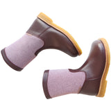 Angulus Aubergine/Aubergine Glitter TEX Glitter Støvel med Glitter og Glidelås