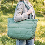 DonebyDeer Green Vattert Pusle Tote Bag