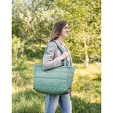 DonebyDeer Green Vattert Pusle Tote Bag