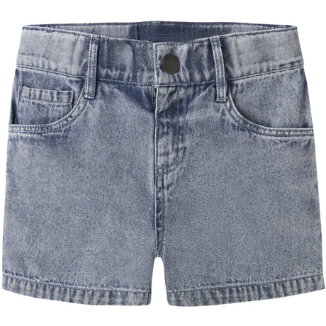 Lil'Atelier Medium Blue Denim Nmmfunda Loose Dnm Shorts 5552-Fd Lil
