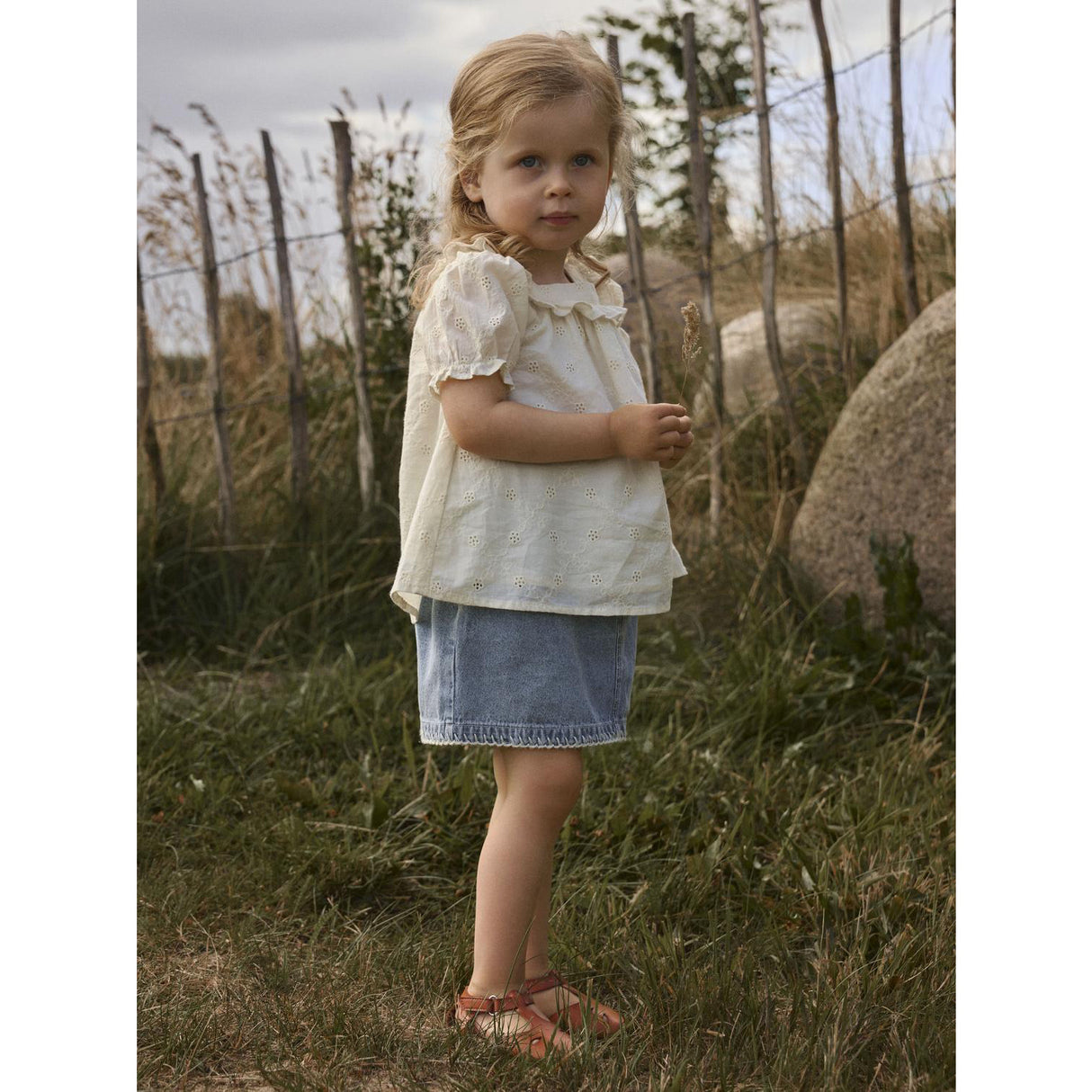 Lil'Atelier Medium Blue Denim Nmffunda Loose Dnm Skjørt 5552-Fd Lil