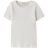 Lil'Atelier Coconut Milk Nmfhaldis Ss Slim Topp Lil