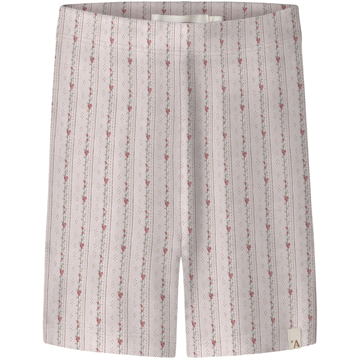 Lil'Atelier Morganite Flower Nmfrachello Duna Slim Biker Shorts Lil