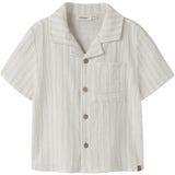 Lil'Atelier Coconut Milk Dusty Blue Nmmhagi Ss Loose Skjorte Lil