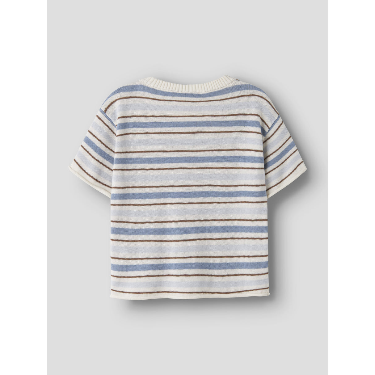Lil'Atelier Coconut Milk Dusty Blue Nmmhito Ss Loose Strikk Lil