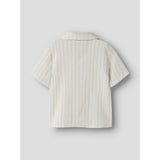 Lil'Atelier Coconut Milk Dusty Blue Nmmhagi Ss Loose Skjorte Lil