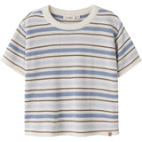 Lil'Atelier Coconut Milk Dusty Blue Nmmhito Ss Loose Strikk Lil