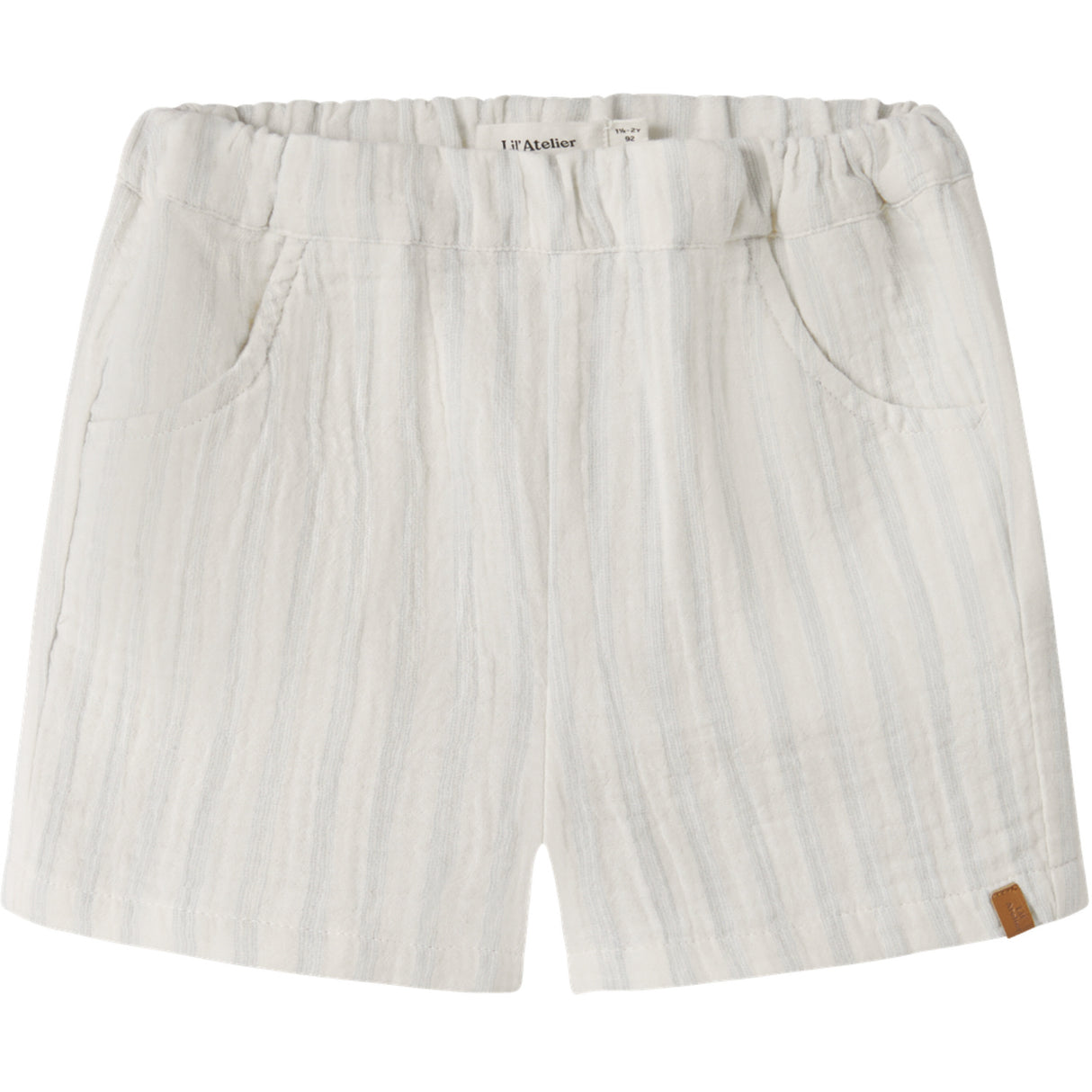 Lil'Atelier Coconut Milk Dusty Blue Nmmhagi Loose Shorts Lil