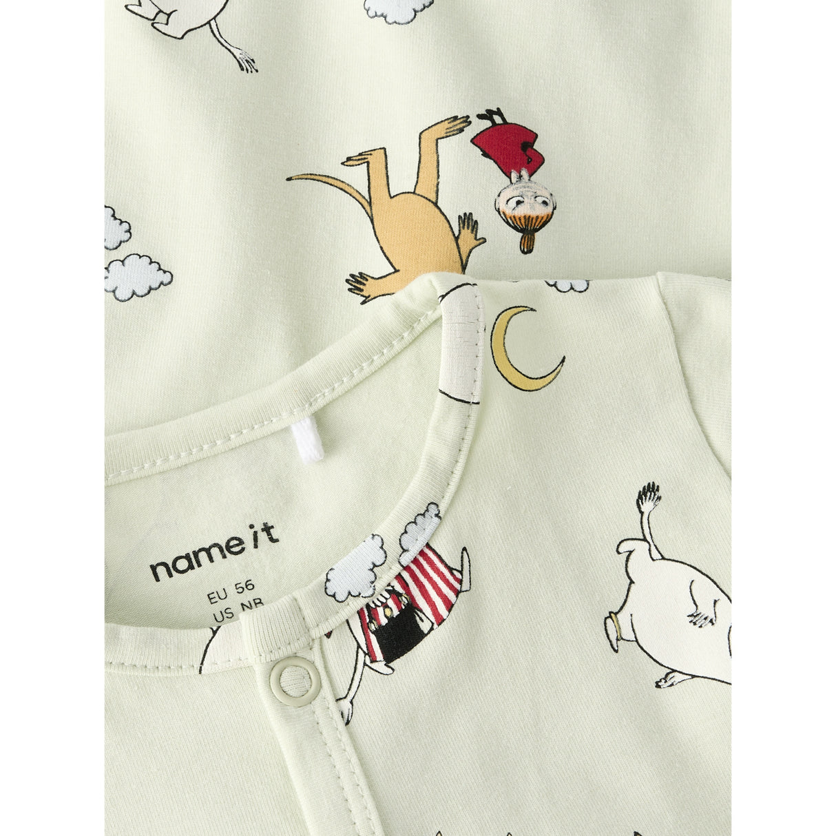Name It Pale Aqua Nbnselper Moomin Ls Natt Drakt Vde