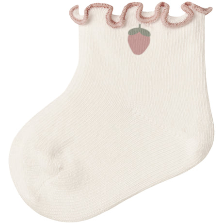 Lil'Atelier Coconut Milk Strawberry Nbffiducia Strømper Lil