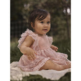 Lil'Atelier Peach Whip Nbffeya Sl Tyll Body Kjole Lil