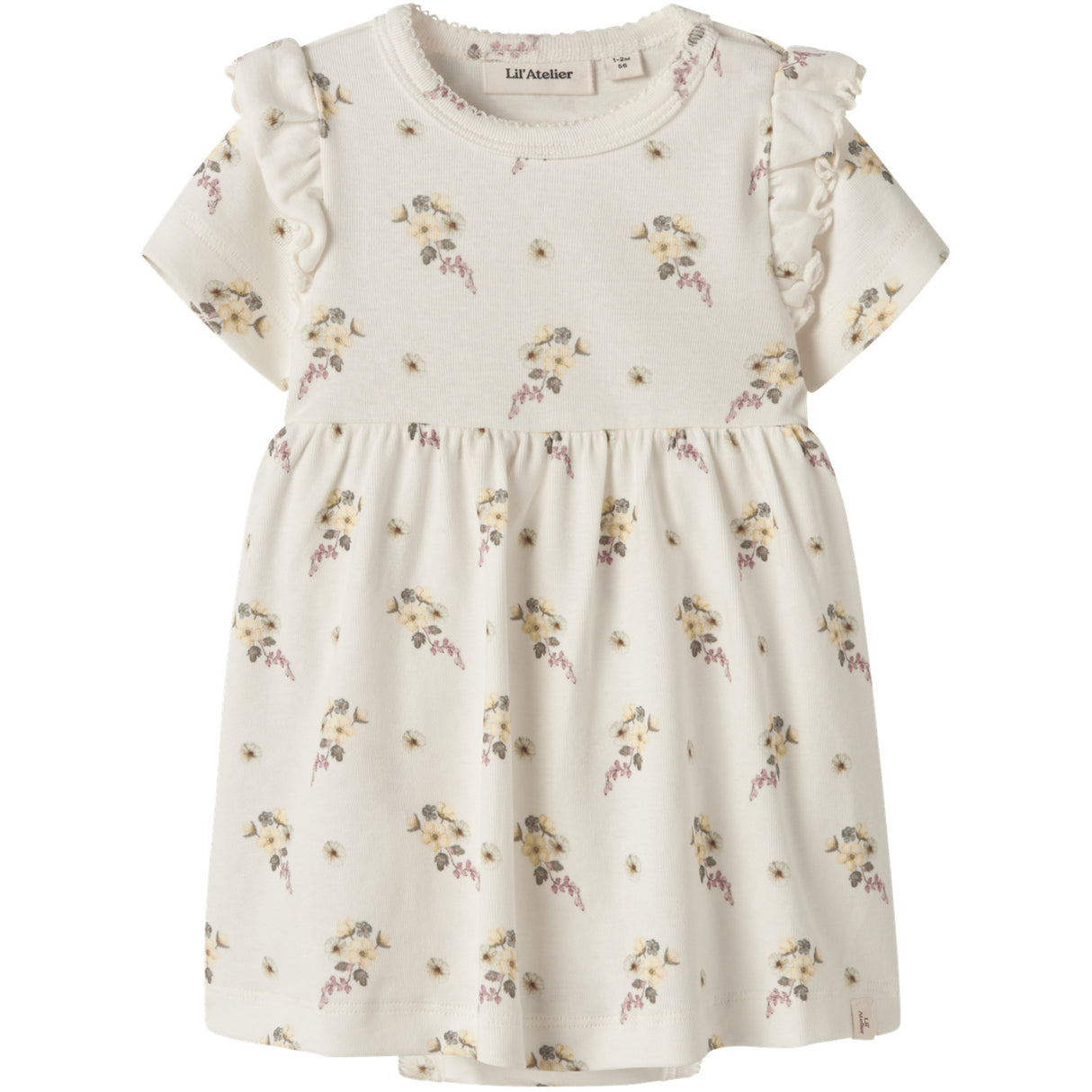 Lil'Atelier Coconut Milk Flower Nbfgayo Sin Ss Body Kjole Lil