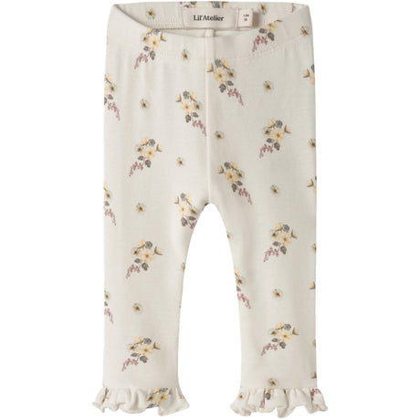 Lil'Atelier Coconut Milk Flower Nbfgayo Ska Slim Leggings Lil