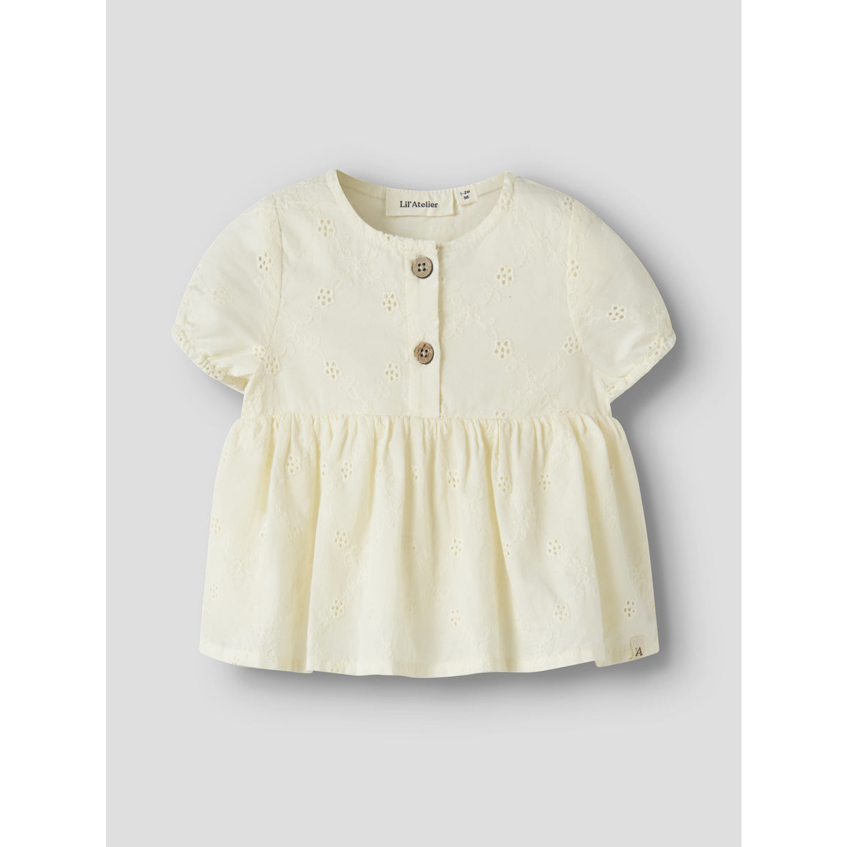 Lil'Atelier Coconut Milk Nbfhosa Ss Loose Skjorte Lil