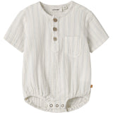 Lil'Atelier Coconut Milk Dusty Blue Nbmhagi Ss Loose Skjorte Body Lil
