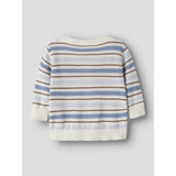 Lil'Atelier Coconut Milk Dusty Blue Nbmhito Ls Strikk Card Lil