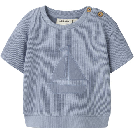 Lil'Atelier Dusty Blue Nbmharun Ss Loose Sweat Lil