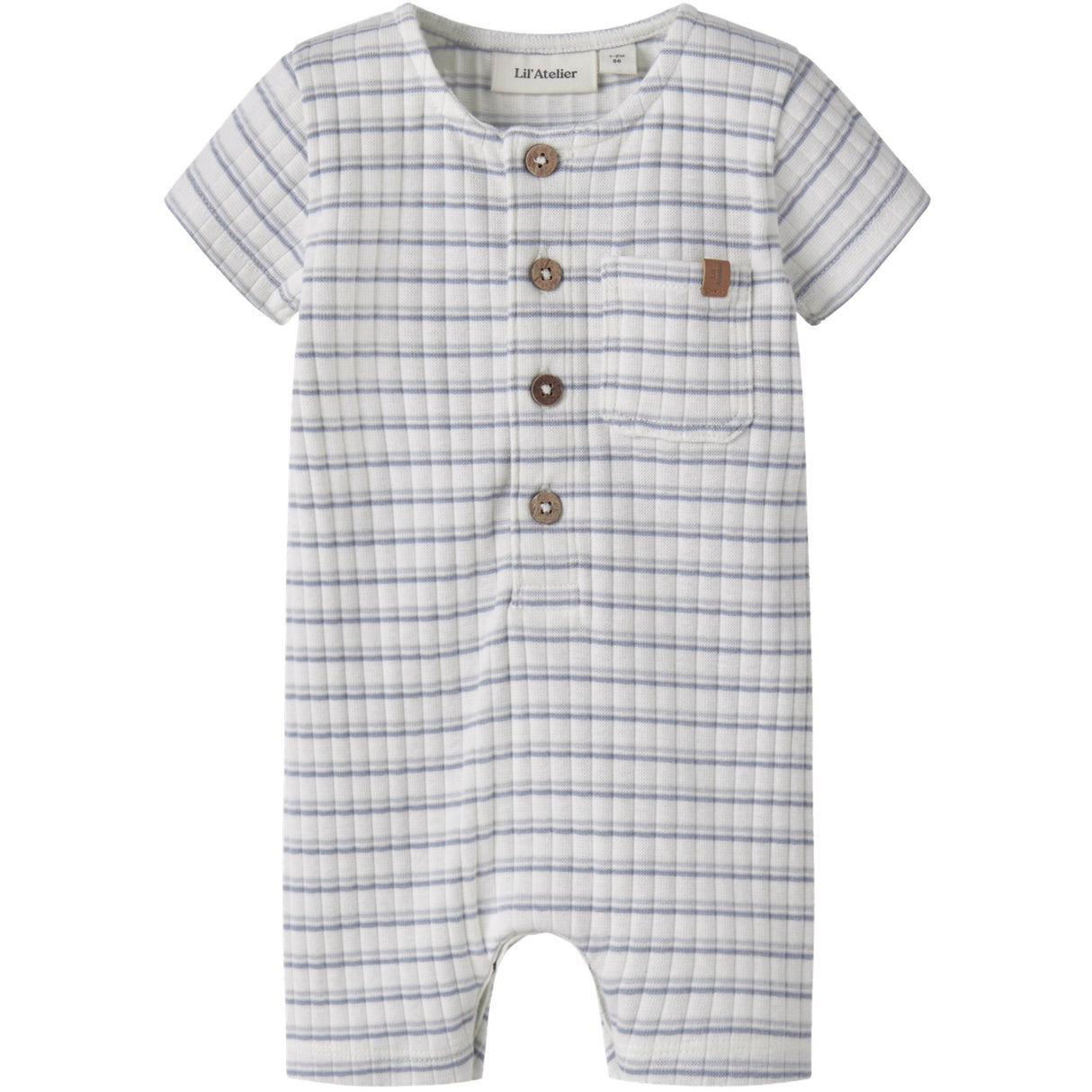 Lil'Atelier Coconut Milk Dusty Blue Nbmhaldur Ss Loose Kort Drakt Lil