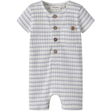 Lil'Atelier Coconut Milk Dusty Blue Nbmhaldur Ss Loose Kort Drakt Lil