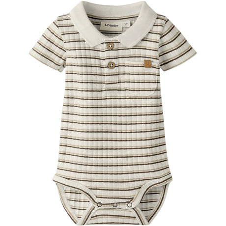 Lil'Atelier Coconut Milk Coca Mocha Nbmhaldur Ss Slim Body Lil