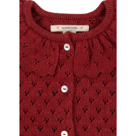 Konges Sløjd Red Dahlia Holiday Strikk Cardigan