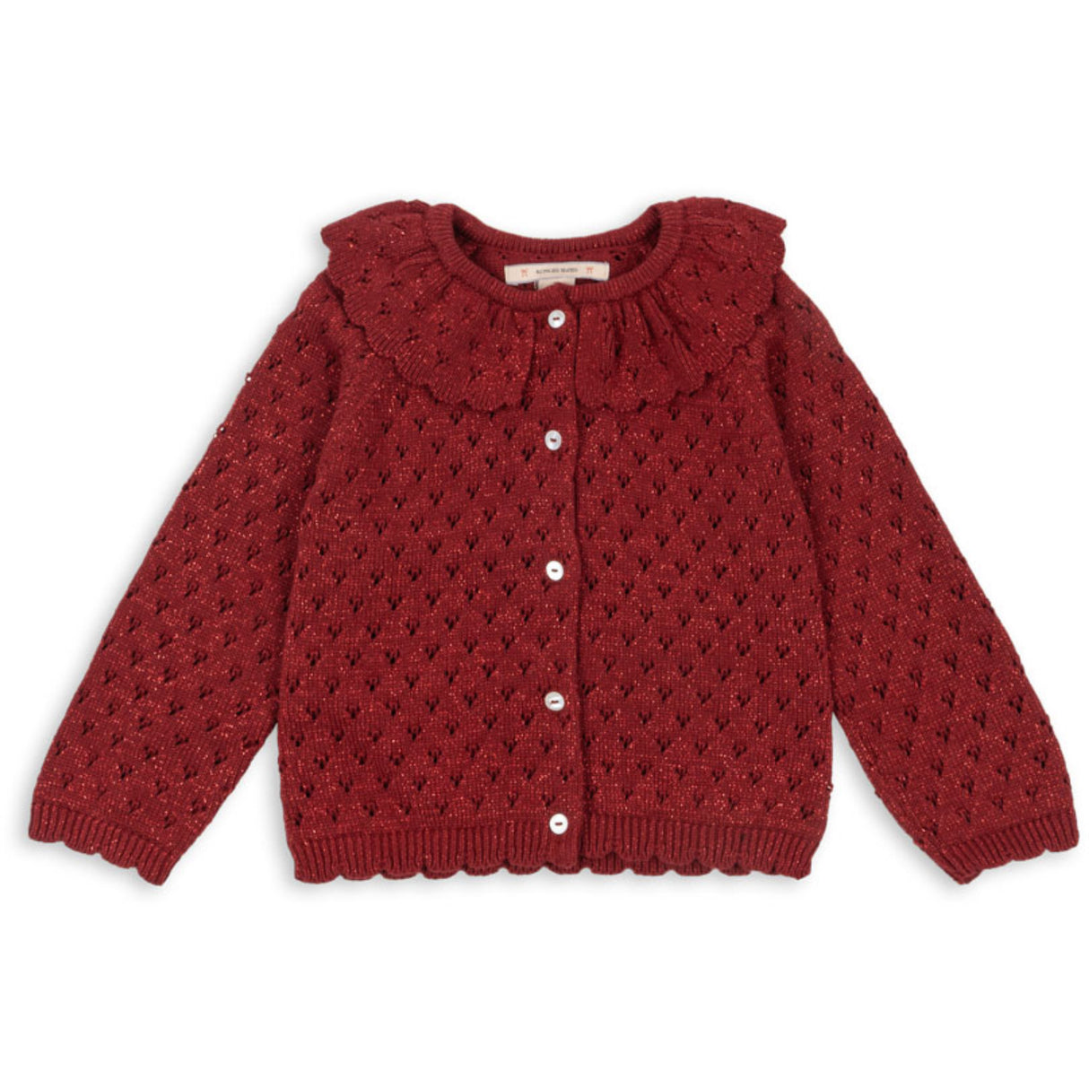 Konges Sløjd Red Dahlia Holiday Strikk Cardigan