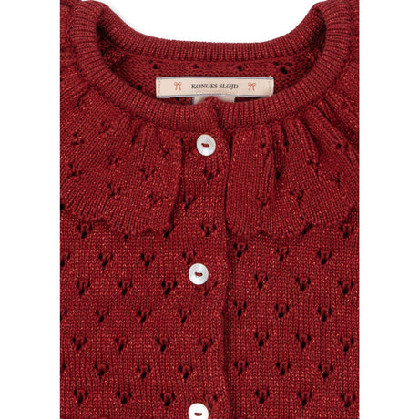 Konges Sløjd Red Dahlia Holiday Strikk Cardigan