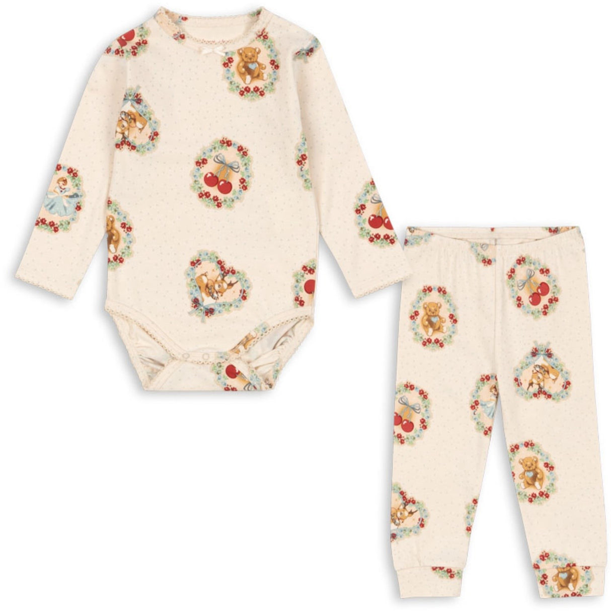 Konges Sløjd Deer Diary Basic Body/Pants Sett Gots