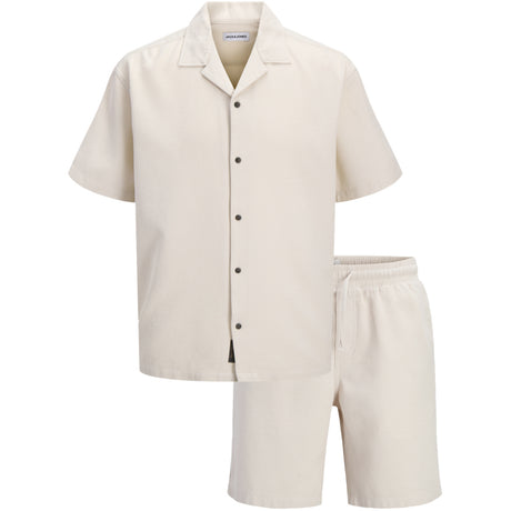 Jack & Jones Junior Moonbeam Jjglobal Waffle Resort Skjorte Ss Mp Jnr