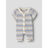 Lil'Atelier Coconut Milk Dusty Blue Nbmhito Ss Strikk Drakt Lil