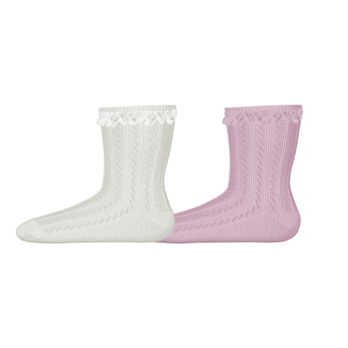 Name It Cloud Dancer Cradle Pink Nmfhermine 2P Strømper