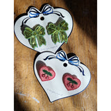 Konges Sløjd Cherry 2 Pakke Heart Hair Clips