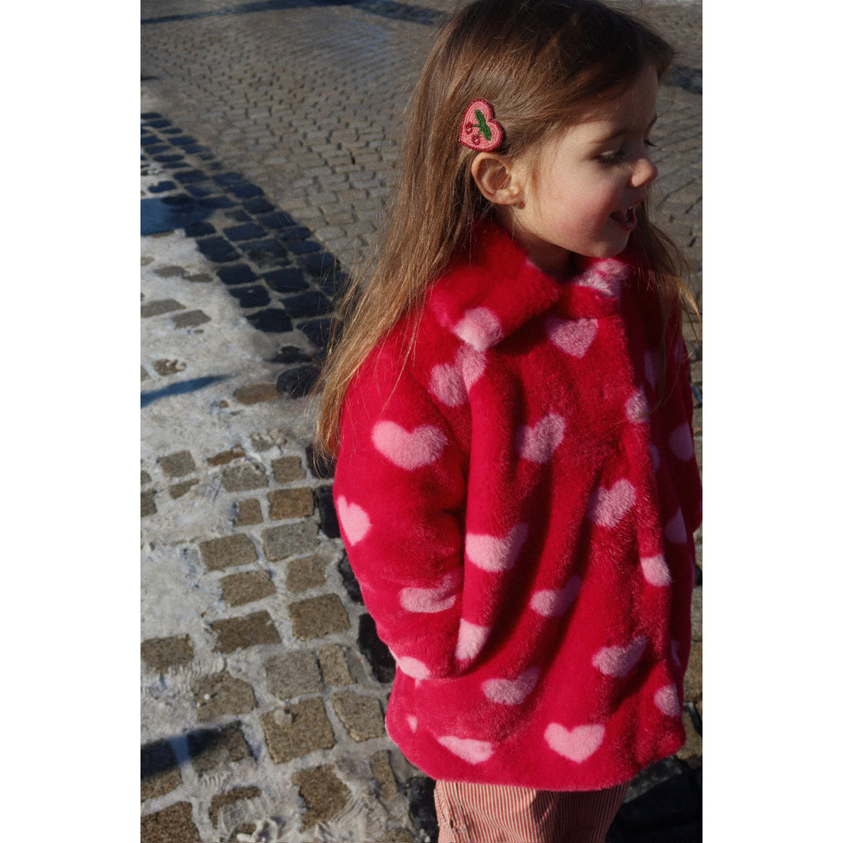 Konges Sløjd Cherry 2 Pakke Heart Hair Clips