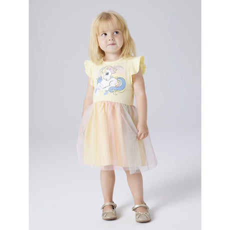 Name It Double Cream Nmfadaja Mlp Ss Tyll Kjole Cplg