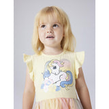 Name It Double Cream Nmfadaja Mlp Ss Tyll Kjole Cplg