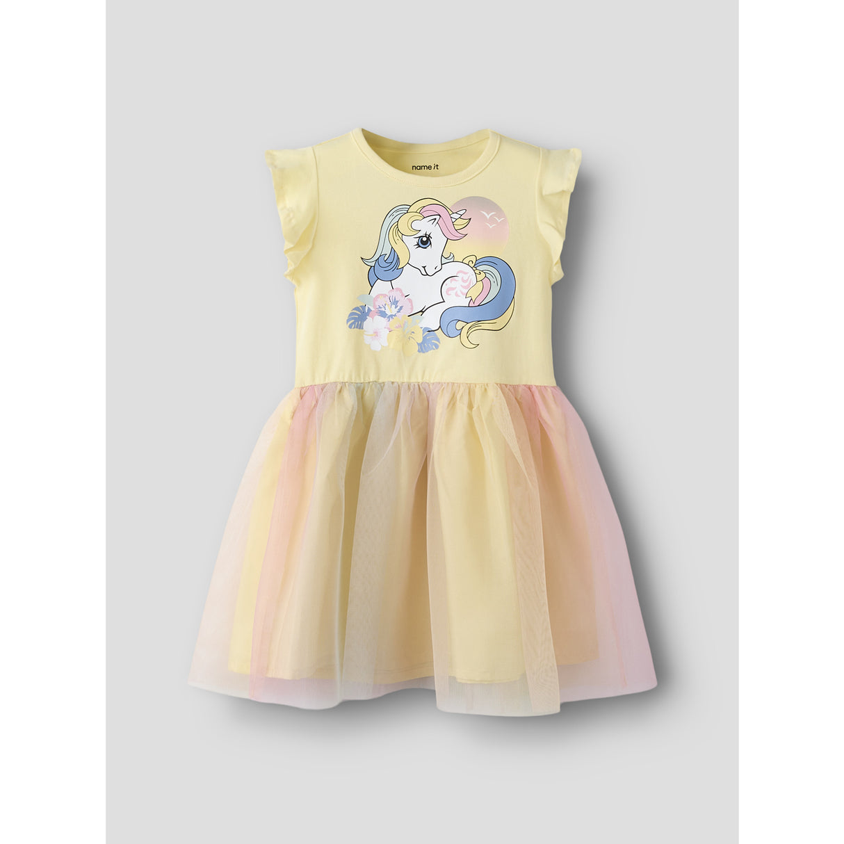 Name It Double Cream Nmfadaja Mlp Ss Tyll Kjole Cplg