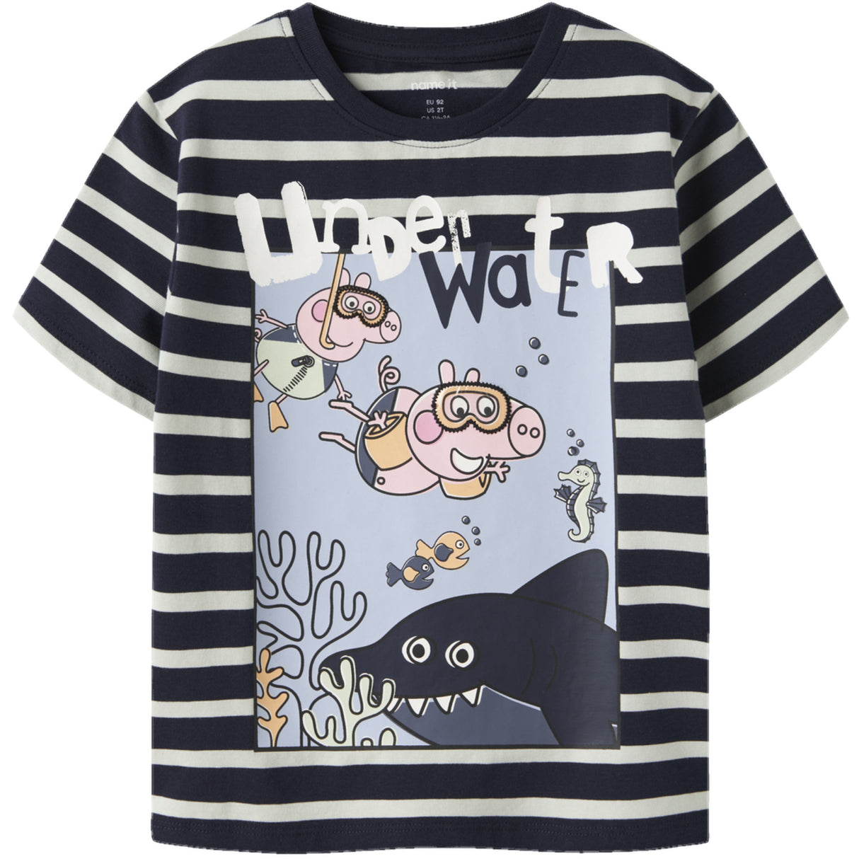Name It Navy Blazer Nmmarrow Peppa Ss Nreg Topp Cplg