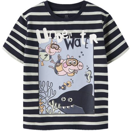 Name It Navy Blazer Nmmarrow Peppa Ss Nreg Topp Cplg